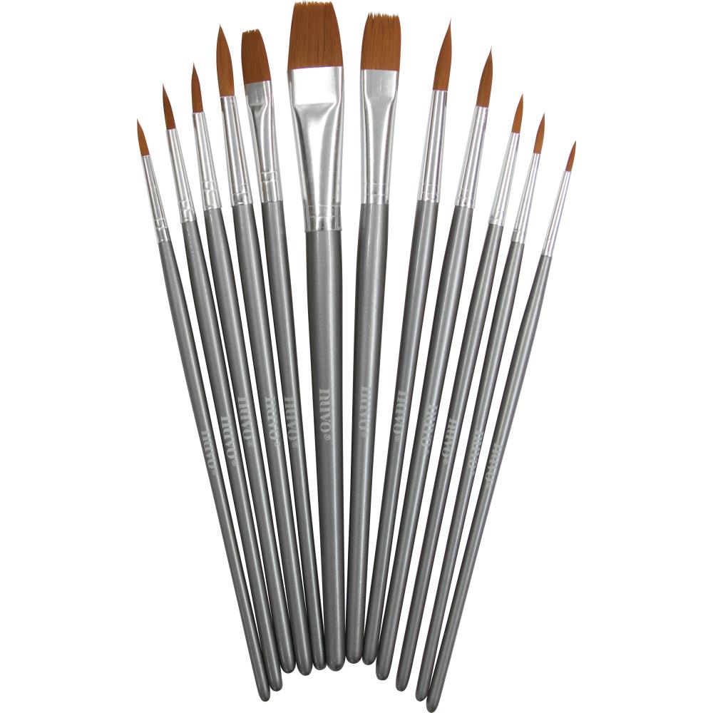 Paint Brushes /  Set de 12 Pinceles Pinceles y Brochas Nuvo