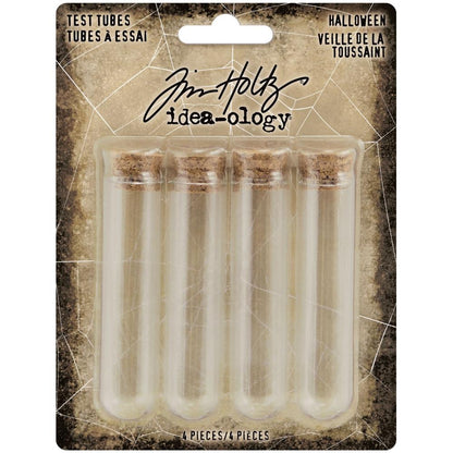 Idea-Ology Test Tubes / 4 Tubos de Ensayo Almacenamiento y Organización Tim Holtz - Advantus