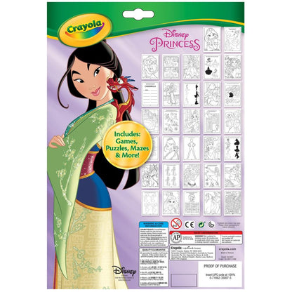 Coloring &amp; Activity Pad W/Markers Princess / Cuaderno para Colorear de Princesas con Plumones Manualidades para Niños Crayola