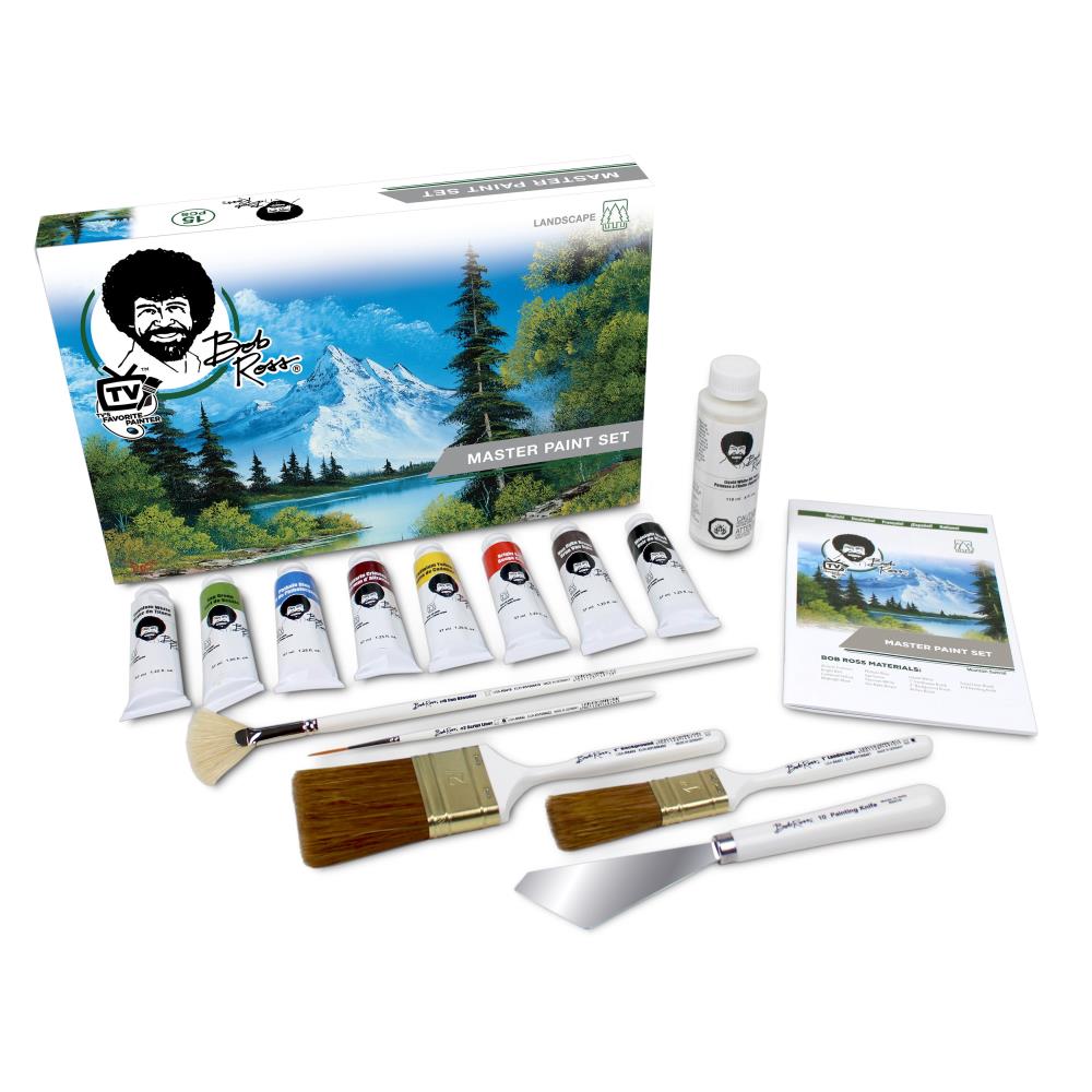 Bob Ross Master Paint Set / Set de Pintura Bob Ross Paisaje Òleos Bob Ross