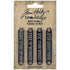 Idea-Ology Metal Word Plaques / Placas de Metal Decorativas Descontinuado Tim Holtz - Advantus