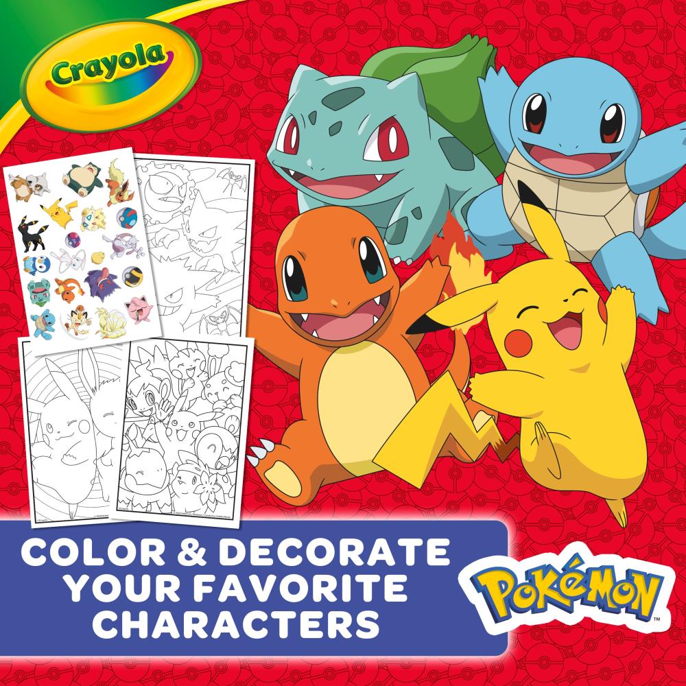 Coloring Book Pokemon / Cuaderno para Colorear de Pokemon Manualidades para Niños Crayola