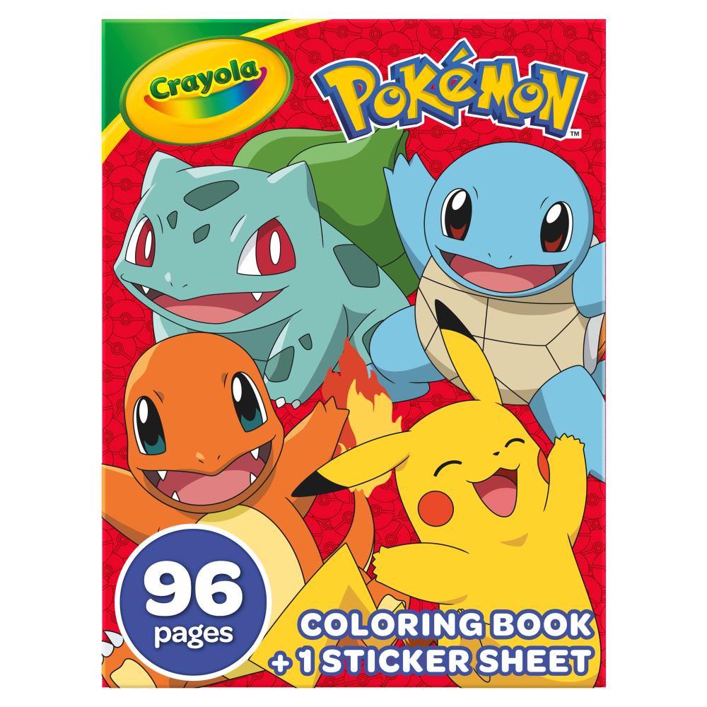 Coloring Book Pokemon / Cuaderno para Colorear de Pokemon Manualidades para Niños Crayola