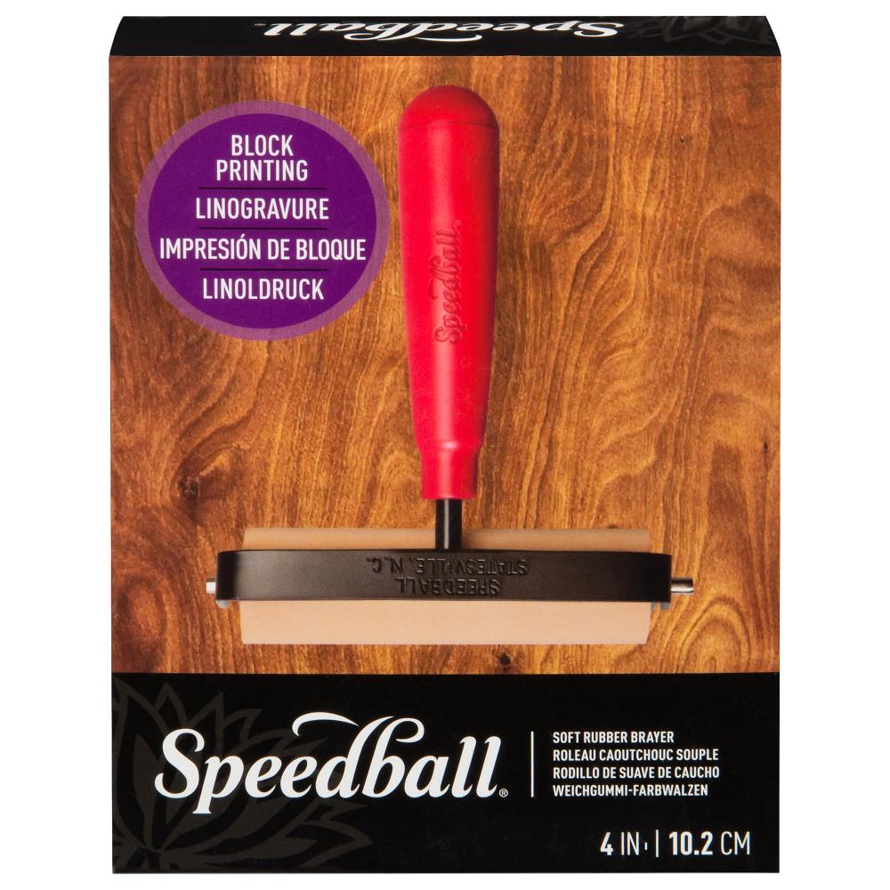 Soft Rubber Brayer / Rodillo Suave de Goma Herramientas Speedball