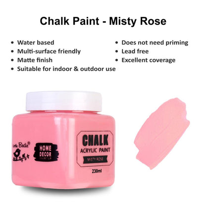 Chalk Paint Misty Rose / Pintura a la Tiza Rosa Acrìlicos Little Birdie