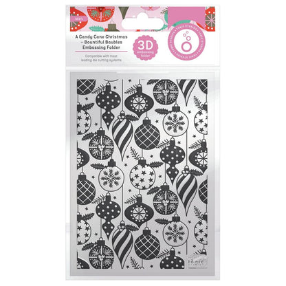 Bountiful Baubles Embossing Folder 3D / Folder de Esferas Navideñas Folders de Grabado Tonic Studios