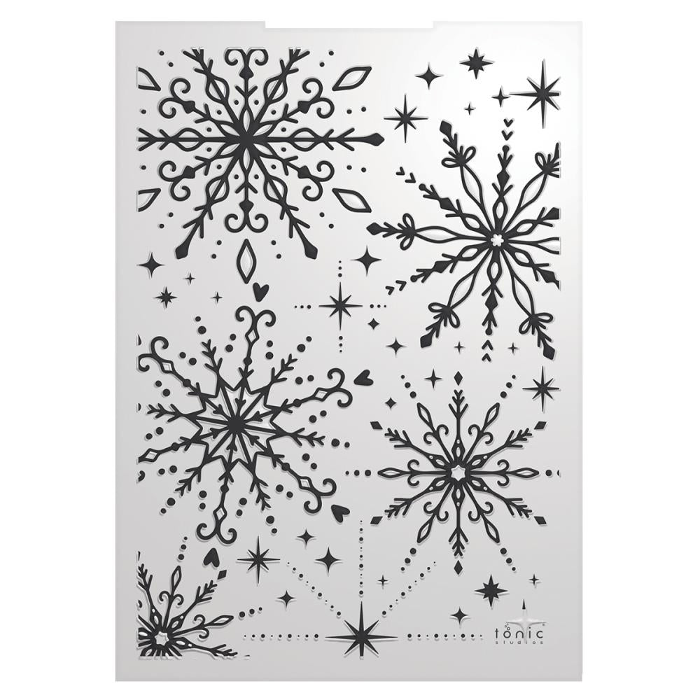 Baroque Snowflake Embossing Folder 3D / Folder de Copos de Nieve Barrocos Folders de Grabado Tonic Studios