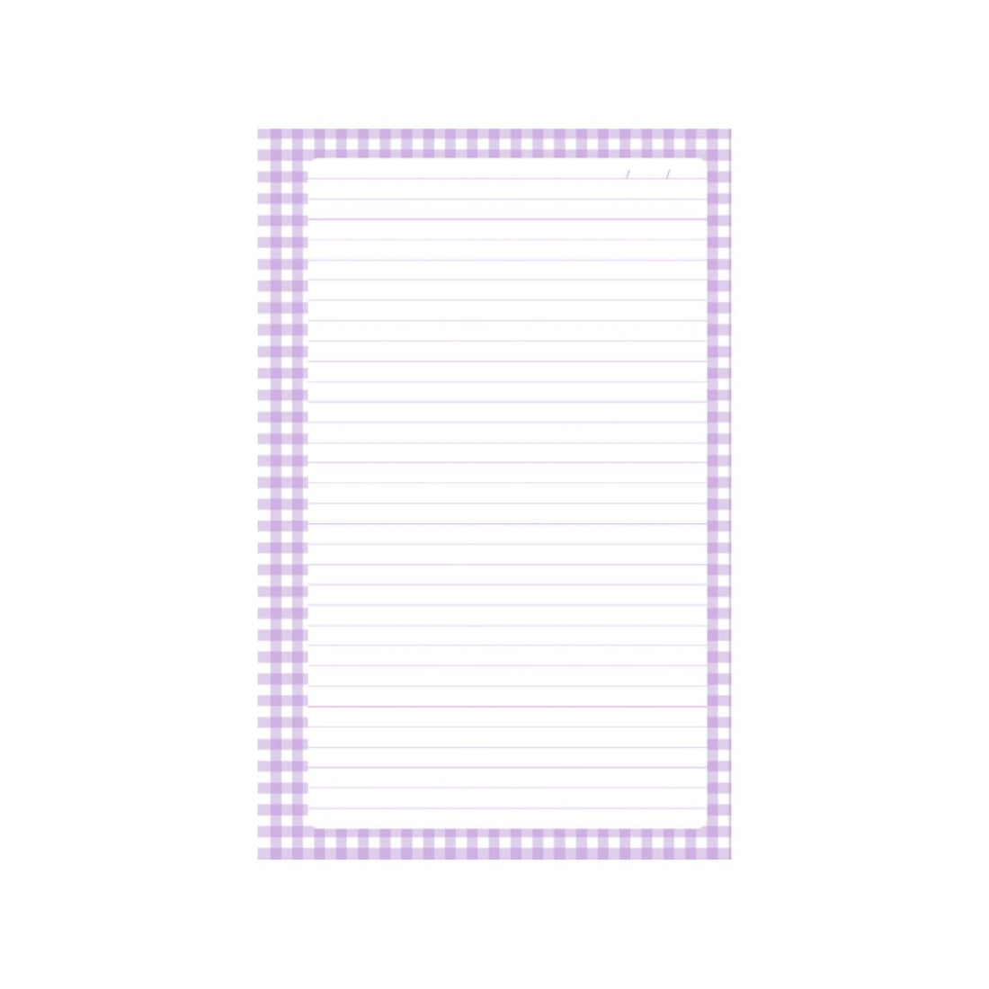 100 Hojas Interiores 1/4 Carta Cuadros Lila Encuadernacion Crazy Crafts