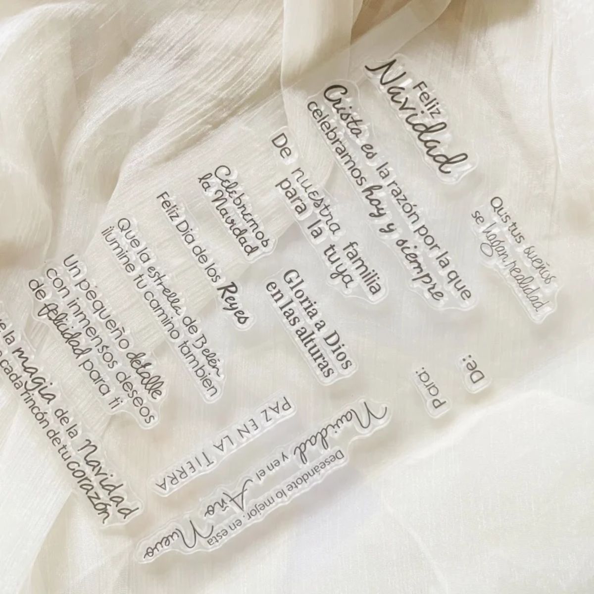 Set De Sellos Frases Navideñas Sellos Hobbees