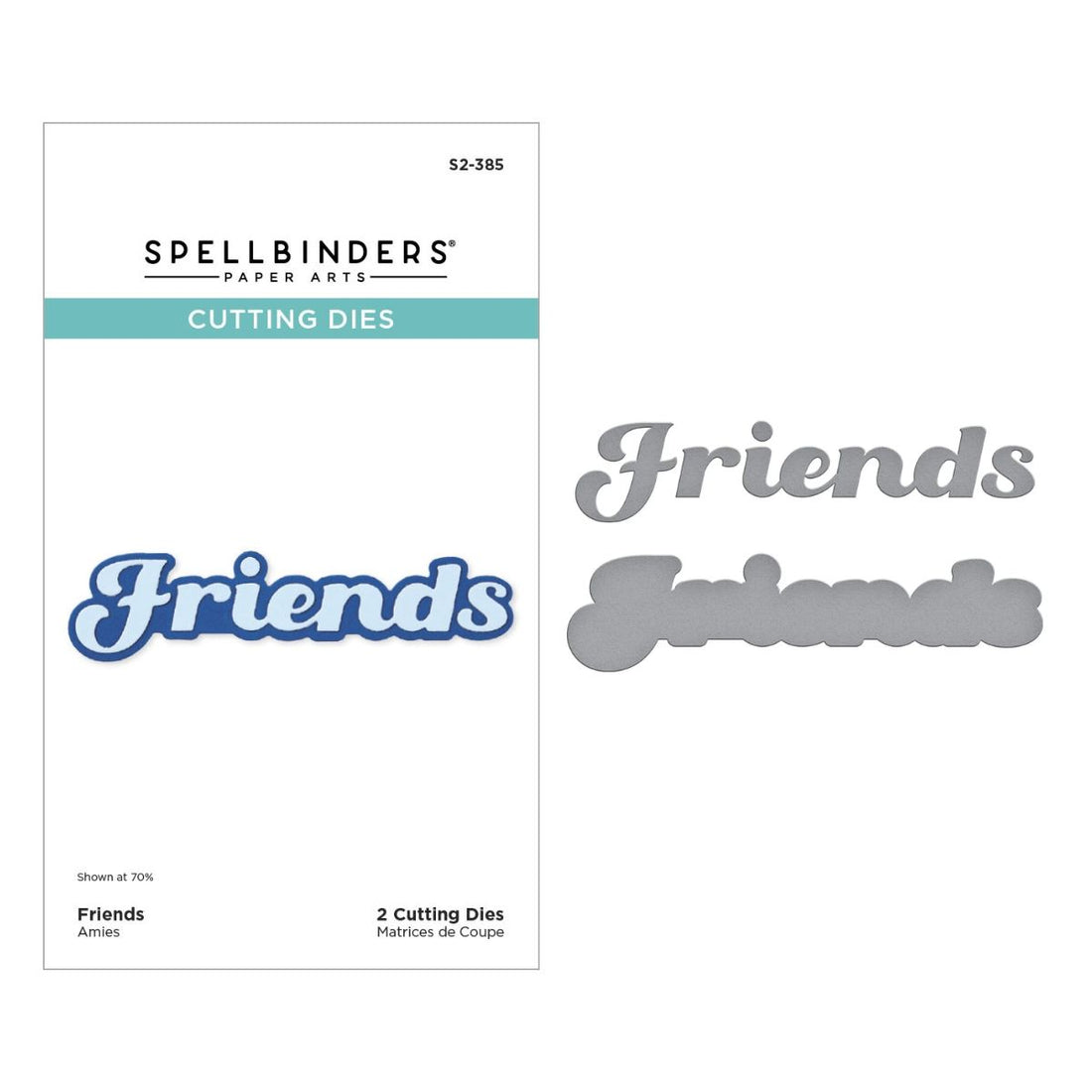 Friends Cutting Dies / Suajes De Corte Amigos Accesorios para Suajadoras Spellbinders