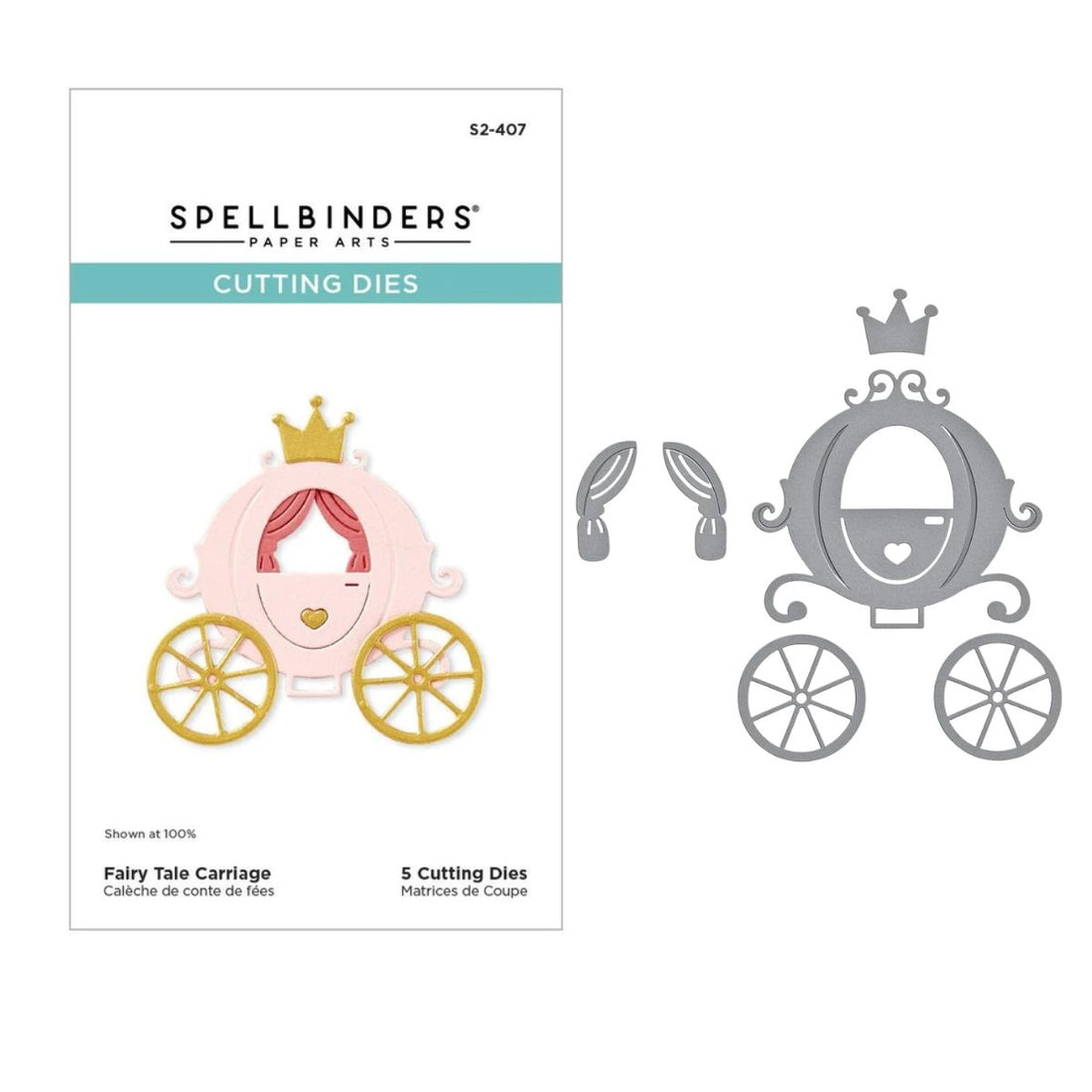 Fairy Tale Carriage Dies / Suajes De Corte Carruaje Cuento De Hadas Accesorios para Suajadoras Spellbinders