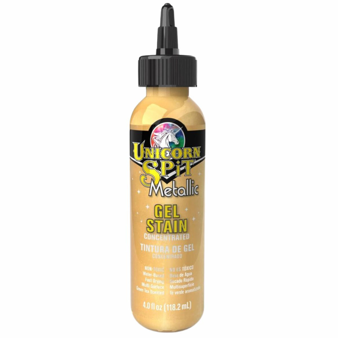 Sparkling Wood Stain &amp; Glaze Metallic Zeus / Tinta y Esmalte Multi Superficies Pintura y Medios Mixtos Unicorn Spit