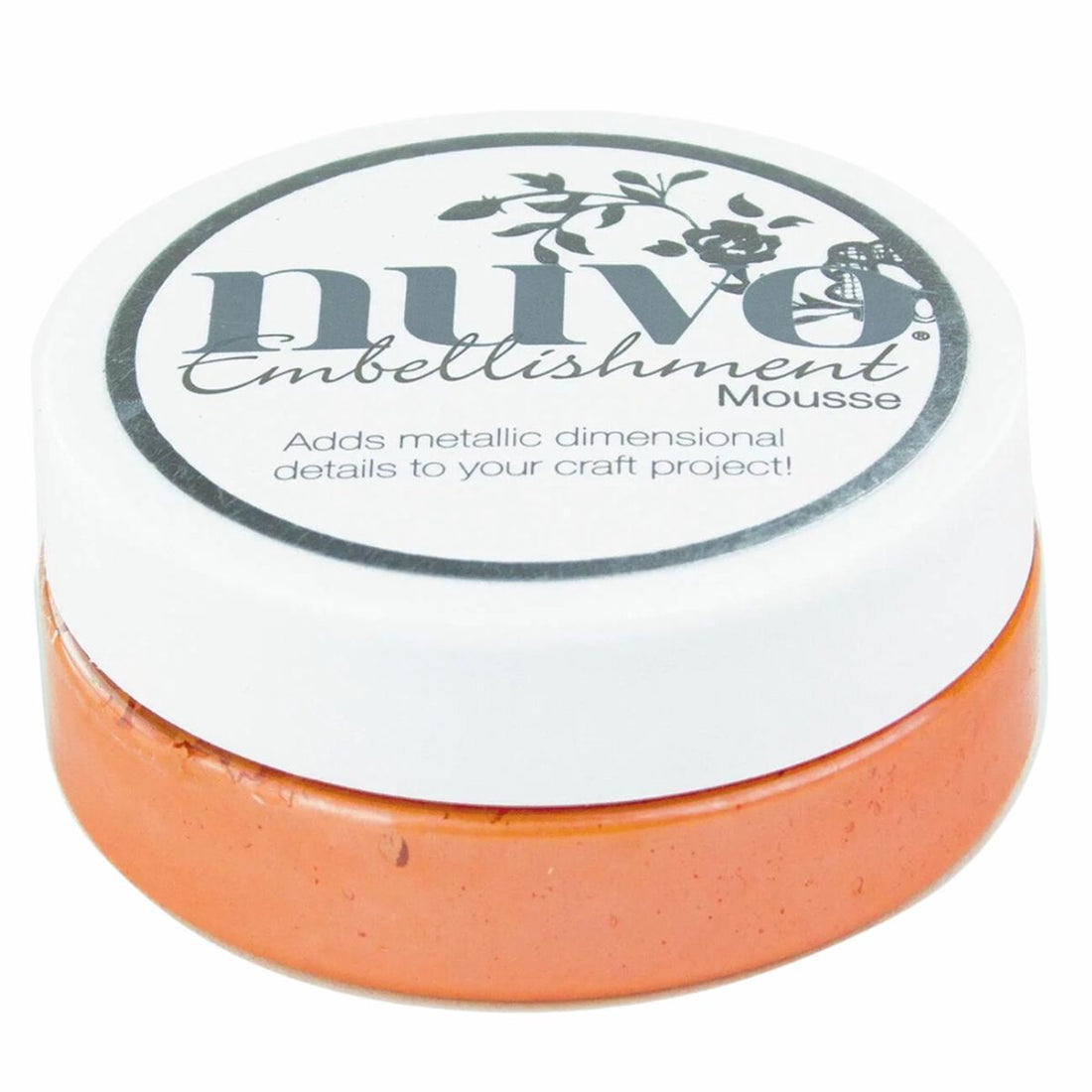 Embellishment Mousse Orange Blush  / Mousse Texturizador Naranja Metálico Pastas Texturizadoras y Medios Mixtos Nuvo