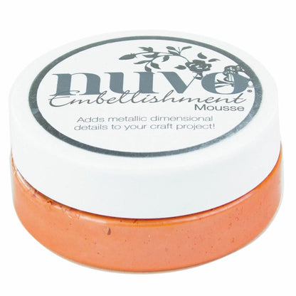 Embellishment Mousse Orange Blush  / Mousse Texturizador Naranja Metálico Pastas Texturizadoras y Medios Mixtos Nuvo