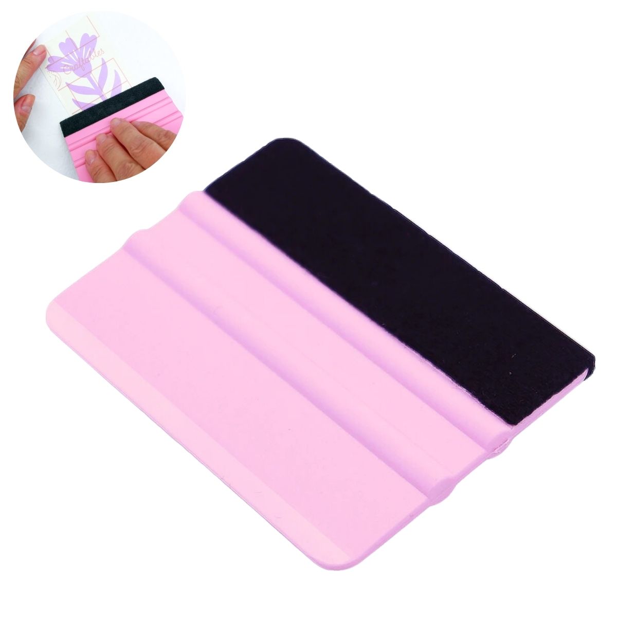 Squeegee Pink / Espátula Para Pegar Vinil Color Rosa Herramientas Hobbees