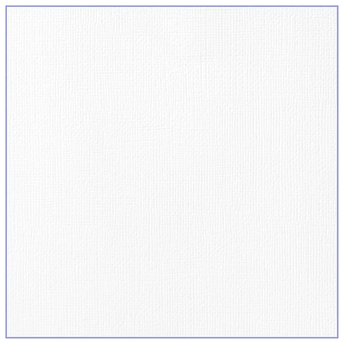 Cardstock Weave White / Cartulina Color Blanca 30.5 cm Papel, Hojas Sueltas American Crafts