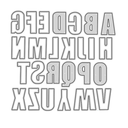 Suaje de Alfabeto Mayúsculas Grande Dados de Corte / Suajes / Troqueles Hobbees