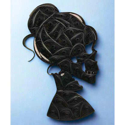 Tiras de Papel para Filigrana 5mm Negro Filigrana Hobbees