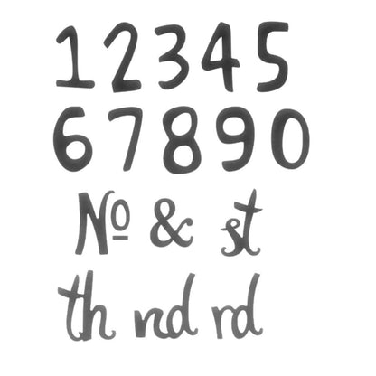 Numbers Dies / Suajes de Números Dados de Corte / Suajes / Troqueles Couture Creations