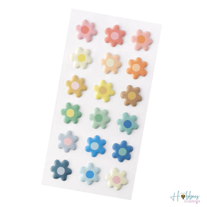 Flower Child Mini Puffy Stickers  / Mini Pegatinas Acolchadas Niña de las Flores Stickers American Crafts
