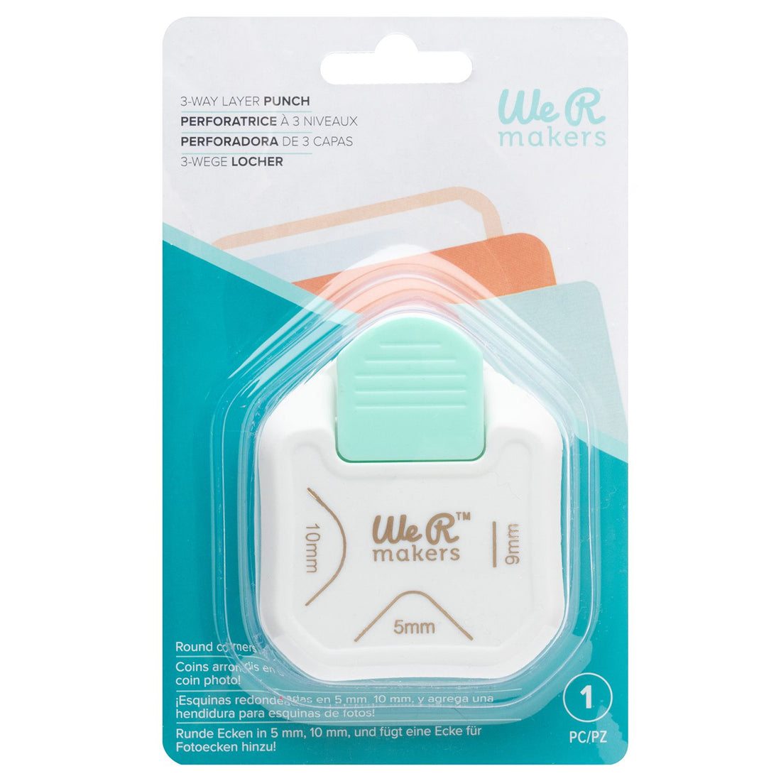 3-Way Corner Layer Punch / Perforadora de Esquinas Perforadoras We R Memory Keepers