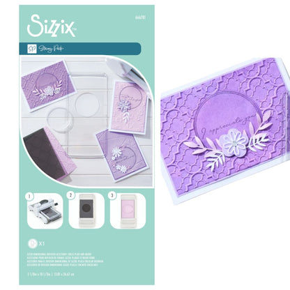 Diffuser Circle Plate And Insert / Placa Difusora Circular Folders de Grabado Sizzix