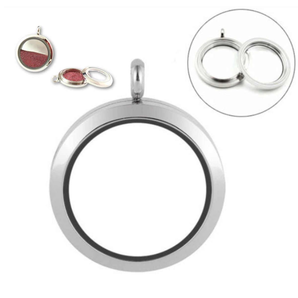 Colgante Rellenable (Flotante) Joyeria Hobbees