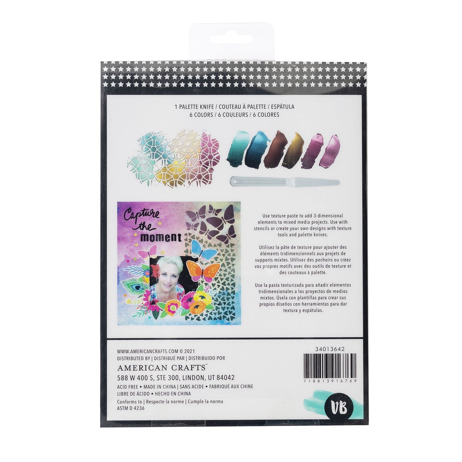 Metallic Texture Paste Set / Kit de Pasta Texturizadora Metálica Pastas Texturizadoras y Medios Mixtos Vicki Boutin