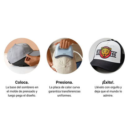 Hat Press Machine / Prensa para Sublimar Gorras y Sombreros Herramientas Cricut