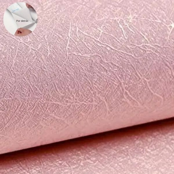 Papel Autoadhesivo con Textura Seda Rosa. Encuadernacion Hobbees