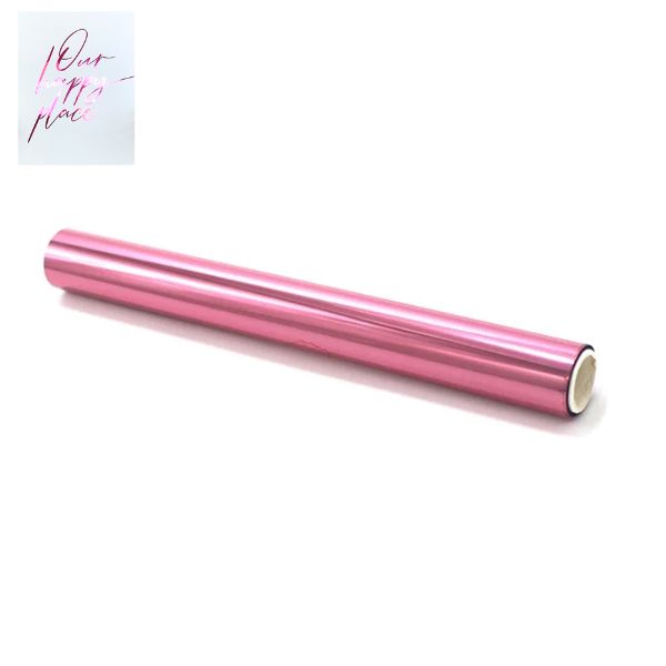 Rollo de Foil para Tinta Toner Rosa 19.3cm x 5m Foil Hobbees