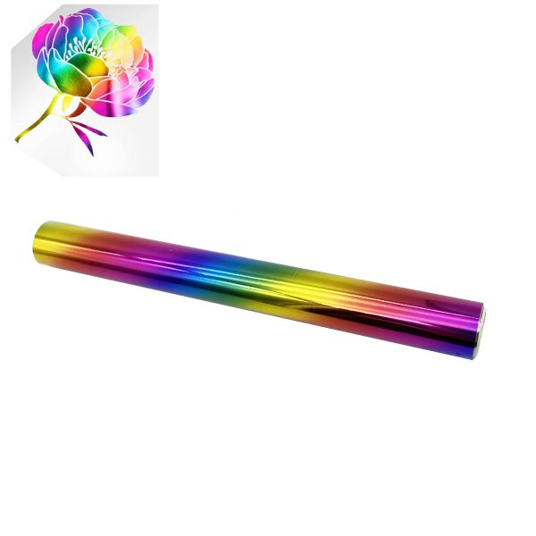 Rollo de Foil para Tinta Toner Arcoiris 19.3cm x 5m Foil Hobbees