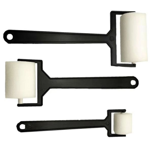 3 Rodillos de Esponja para Aplicar Pintura o Pegamento Herramientas Hobbees