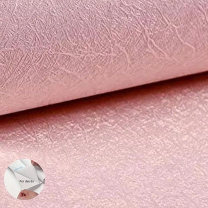 Papel Autoadhesivo con Textura Seda Rosa. Encuadernacion Hobbees