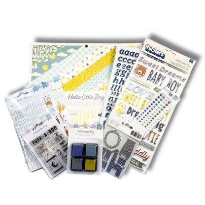 Hello Little Boy Colección Completa Value Pack Papel American Crafts