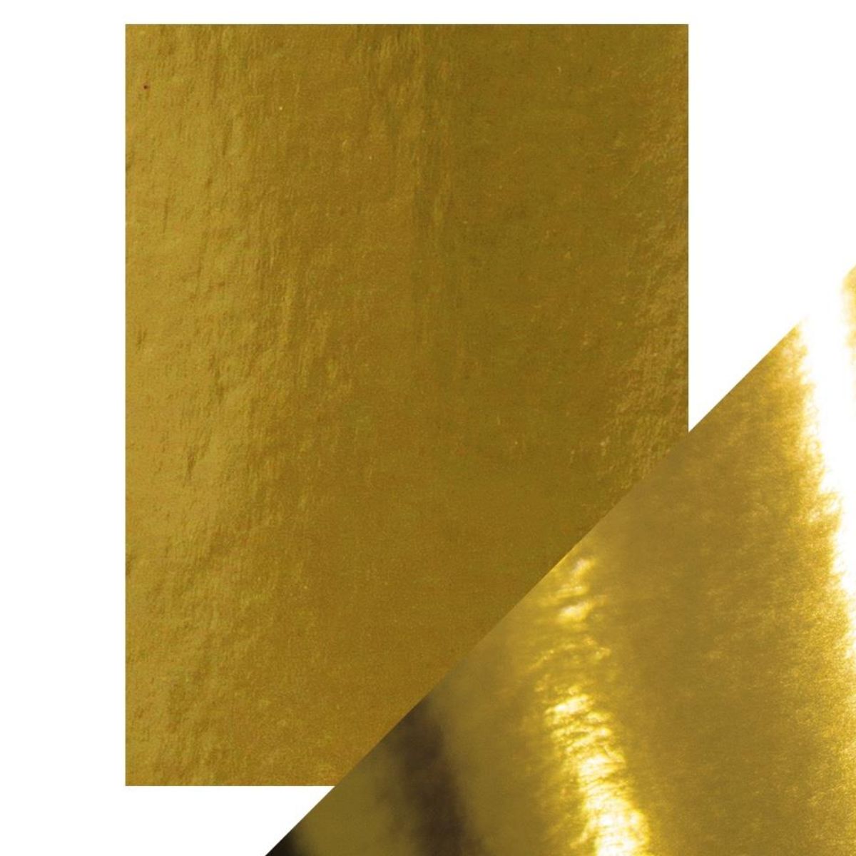 Satin Mirror Cardstock High Polished Gold / 5 Hojas Cartulina Satinada Espejo Oro Pulido PAPEL Tonic Studios