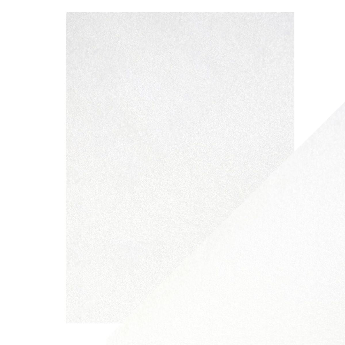 Pearlescent Cardstock Pearl White / 5 Hojas de Cartulina Aperlada Blanco Perla PAPEL Tonic Studios