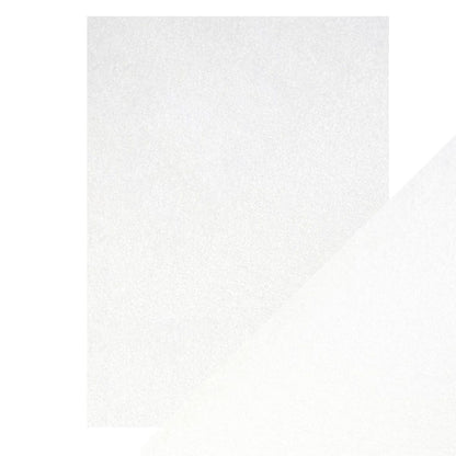 Pearlescent Cardstock Pearl White / 5 Hojas de Cartulina Aperlada Blanco Perla PAPEL Tonic Studios