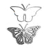 Suaje de Mariposa con Fondo Dados de Corte / Suajes / Troqueles Hobbees