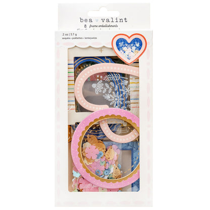 Poppy &amp; Pear Shaker Frames / Marcos y Lentejuelas Shaker Bea Valint Descontinuado American Crafts