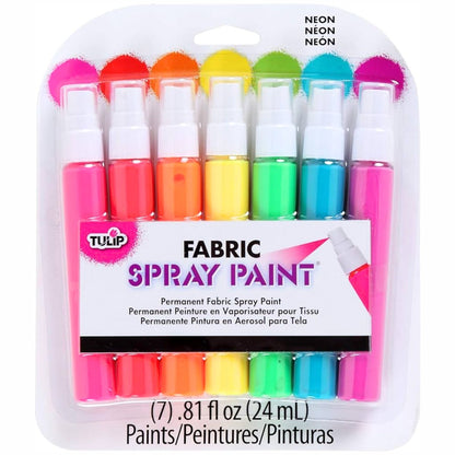 Fabric Spray Paint Mini Pack Neon / Pintura para Tela en Spray Neon Pintura para Tela Tulip