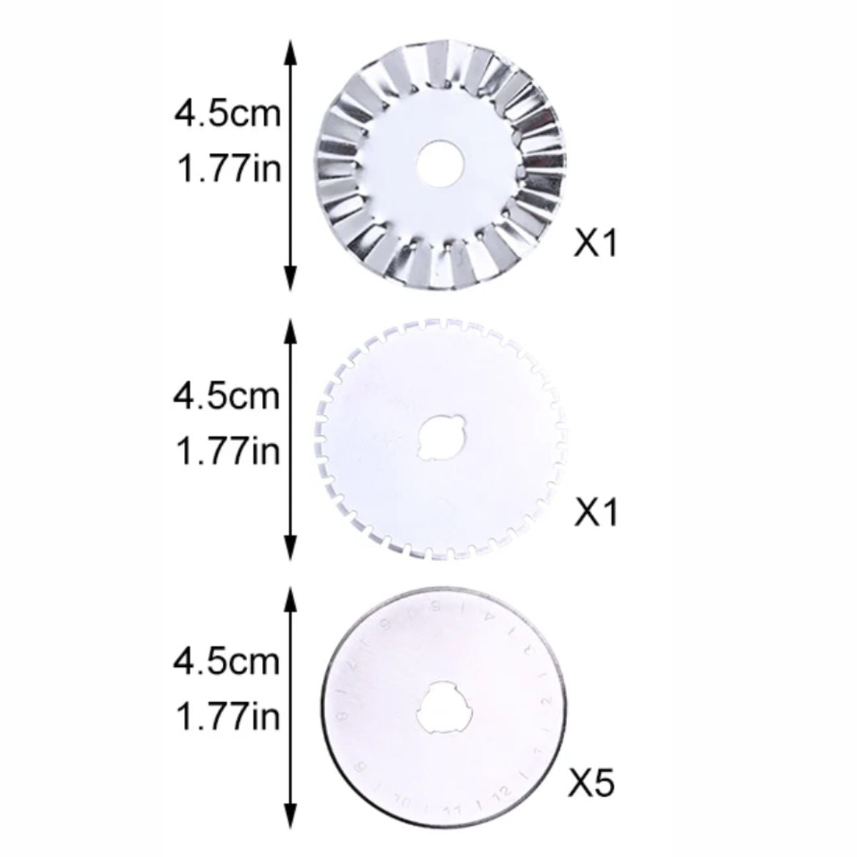 Cortador Giratorio para Telas Rosa con Repuestos Tijeras / Cutters Hobbees