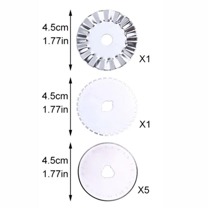 Cortador Giratorio para Telas Rosa con Repuestos Tijeras / Cutters Hobbees