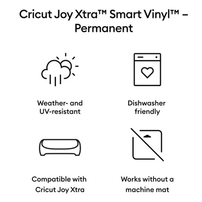 Joy Xtra Permanent Vinyl Silver / Vinil Permanente Plateado Mate Viniles Cricut