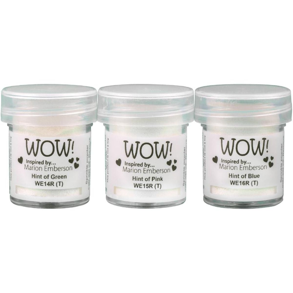 Pastel Pearls Embossing Powder Set / Set Polvos de Embossing Marion Emberson Polvos de Embossing Wow!