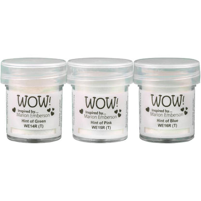 Pastel Pearls Embossing Powder Set / Set Polvos de Embossing Marion Emberson Polvos de Embossing Wow!