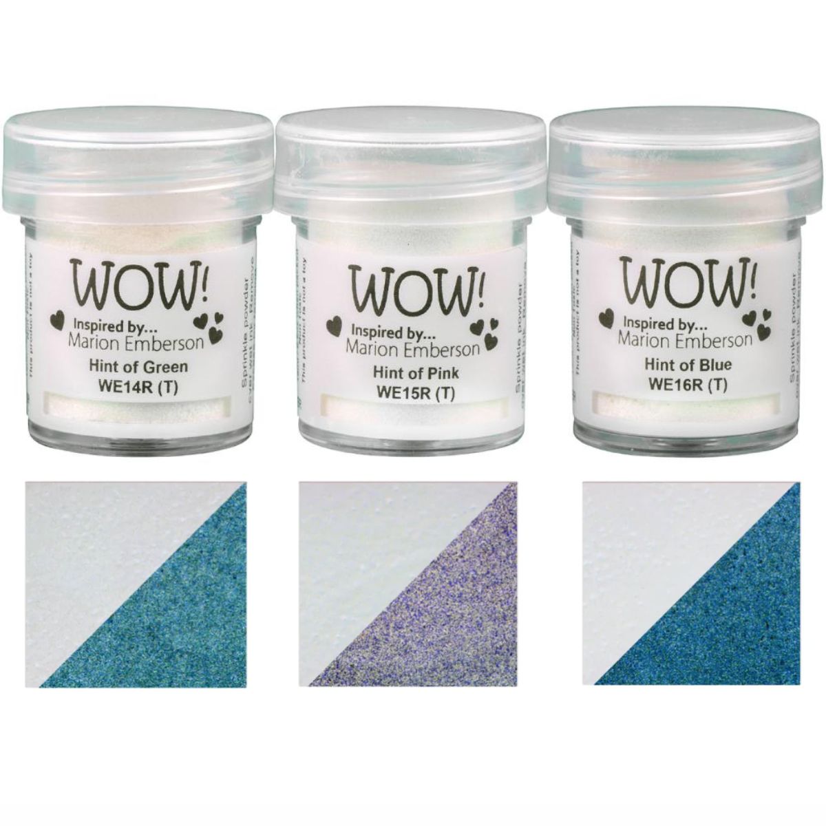 Pastel Pearls Embossing Powder Set / Set Polvos de Embossing Marion Emberson Polvos de Embossing Wow!