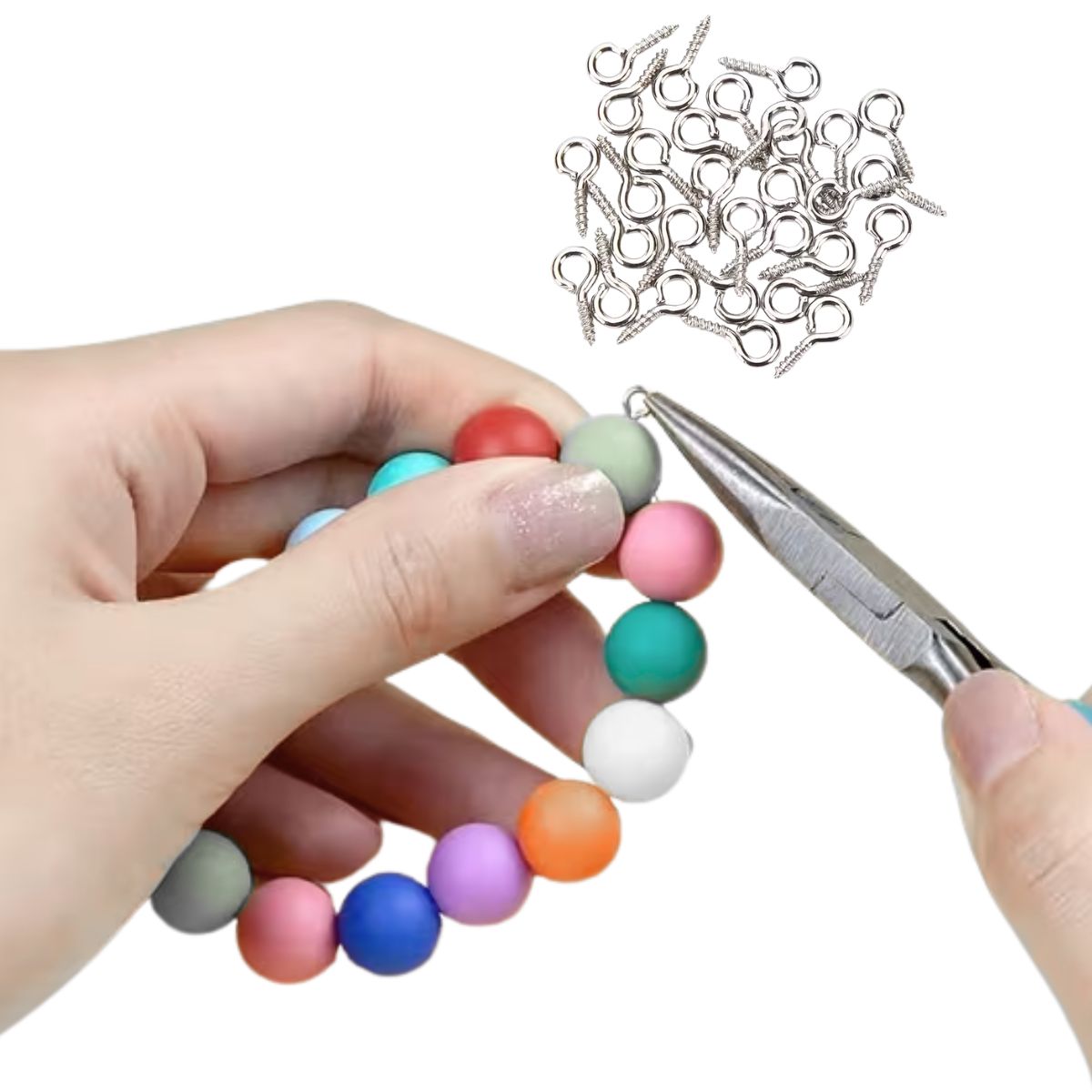 50 Mini Armellas Plateadas Accesorios Hobbees