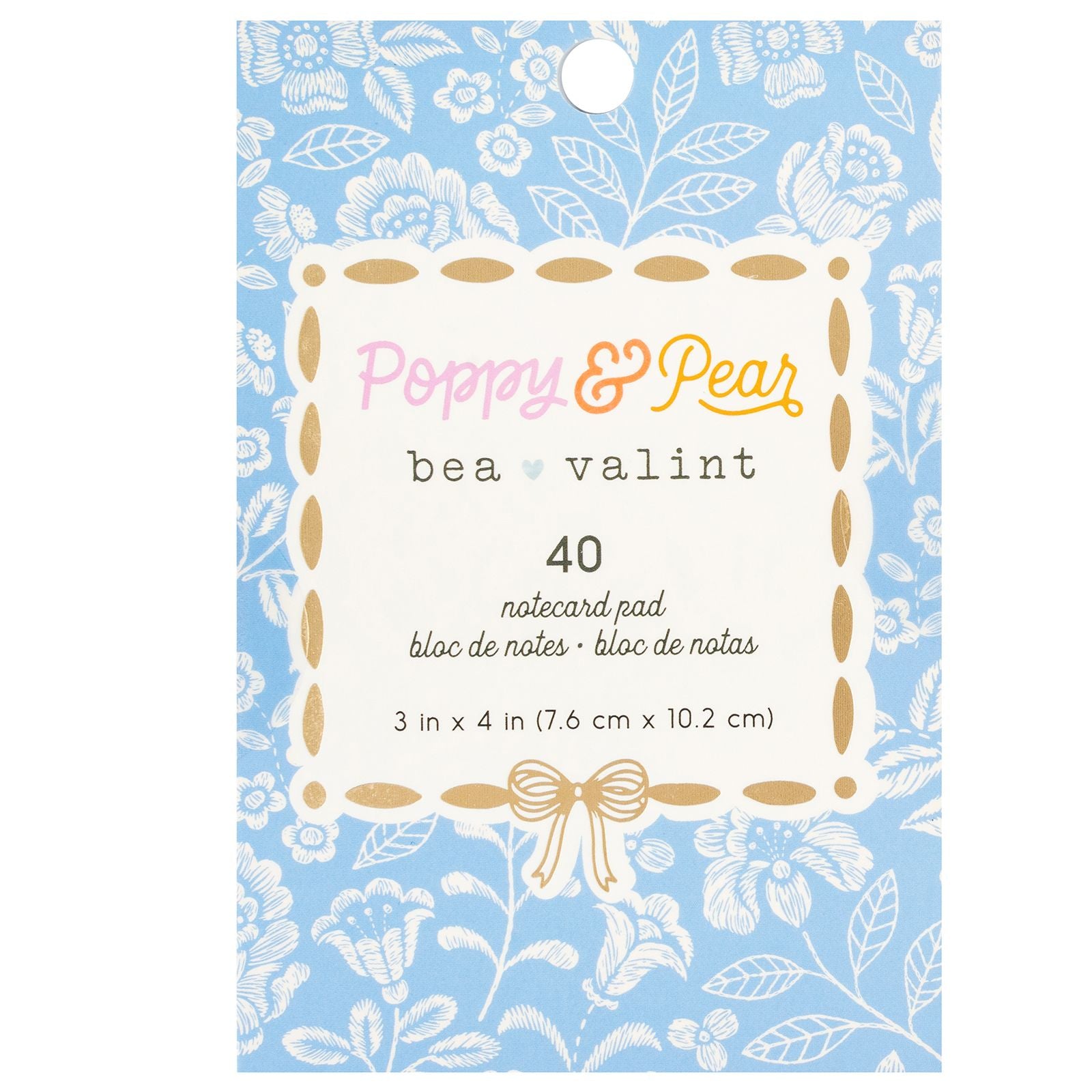 Poppy & Pear Notecard Pad / Block de Notas Bea Valint