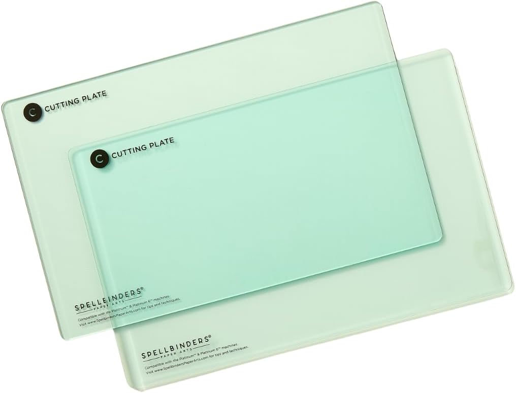 Sage Green Extended Cutting Plates C / 2 Placas de Corte Extendidas Verde Salvia Accesorios para Troqueladoras Spellbinders